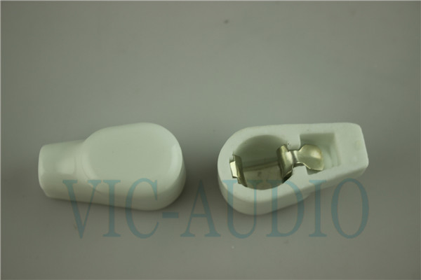 White plated Ceramic ANODE vacuum tube cap/grip cap for 807/6146B/FU7/FU25/310A Tube 