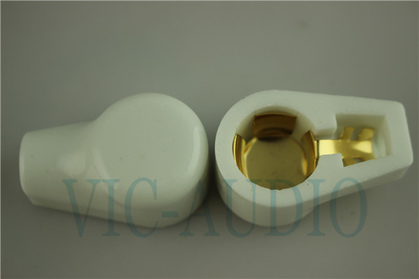 White plated Ceramic ANODE vacuum tube cap/grip cap for 811/845/805/813/FD422/FU33 Tube 
